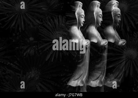 Avalokitasvara Bodhisattva sculpture 觀音/觀世音/觀自在/菩薩/觀音菩薩/觀世音菩薩/觀自在菩薩/像 Stock Photo