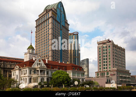 Historic buildings on the Bund riverside of Shanghai - China Stock ...