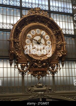 Clock in the Musee D'Orsay, Paris, France Stock Photo
