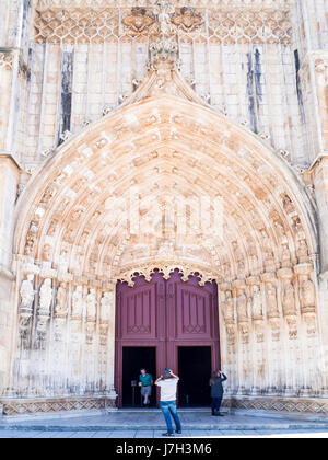 BATALHA, PORTUGAL - APRIL 04, 2017: Monastery of Batalha, a Dominican convent in Batalha, Portugal Stock Photo