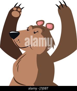 bear cartoon carnival festival circus image Stock Vector