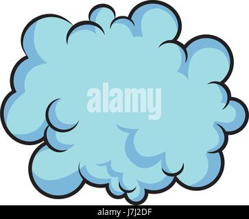 drawing fluffy cloud shaped think bubble Stock Vector Image & Art - Alamy