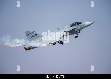 Saab JAS 39 Gripen multirole fighter aircraft Stock Photo