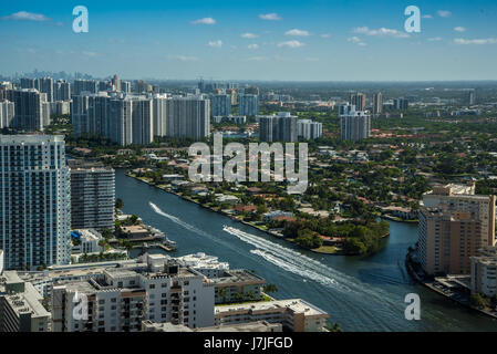 miami beach cityscape landscape Stock Photo