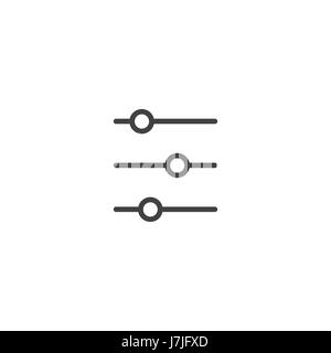 Volume Icon to Adjust Sound or Adjusting the Volume on App Stock Vector