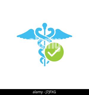 HIPAA Compliance Icon Graphic - APPROVED Stock Vector