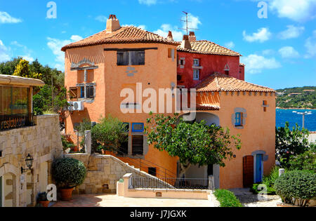 villa in porto cervo, sardinia, italy Stock Photo