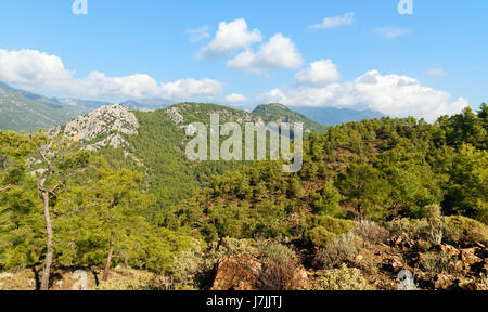 View on mountains from Chimaera Mount. Turkey Stock Photo