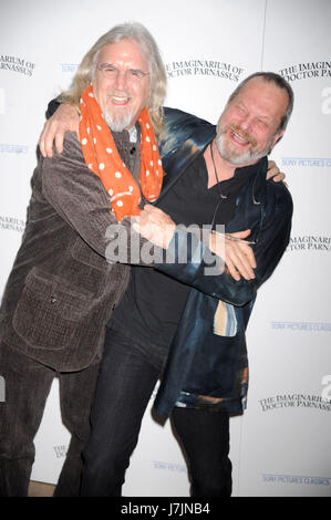 Billy Connolly and Terry Gilliam at the premiere of 'The Imaginarium of Doctor Parnassus' at the Crosby Street Hotel  in New York City. December 7, 2009. Credit: Dennis Van Tine/MediaPunch Stock Photo