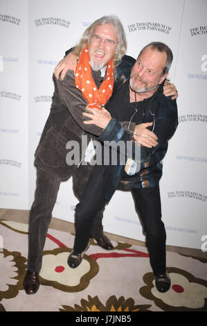 Billy Connolly and Terry Gilliam at the premiere of 'The Imaginarium of Doctor Parnassus' at the Crosby Street Hotel  in New York City. December 7, 2009. Credit: Dennis Van Tine/MediaPunch Stock Photo