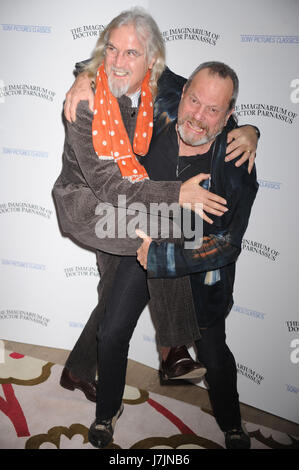 Billy Connolly and Terry Gilliam at the premiere of 'The Imaginarium of Doctor Parnassus' at the Crosby Street Hotel  in New York City. December 7, 2009. Credit: Dennis Van Tine/MediaPunch Stock Photo