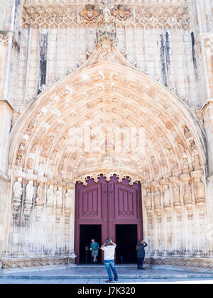 BATALHA, PORTUGAL - APRIL 04, 2017: Monastery of Batalha, a Dominican convent in Batalha, Portugal Stock Photo