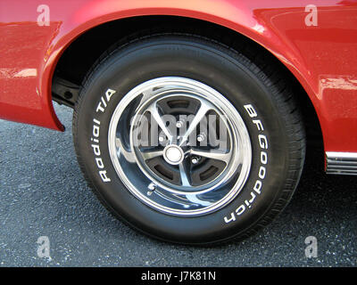 1969 AMC AMX red 2010 MD roadwheel Stock Photo