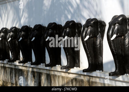 makulana temple pothubowa mawathagama north west province sri lanka elephant wall Stock Photo