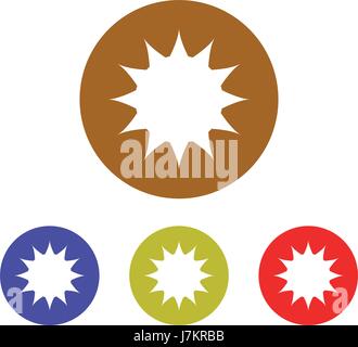 Sun icon set Stock Vector