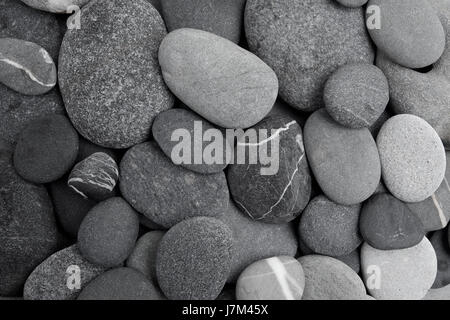 pebble stone background. Flat lay. Stock Photo