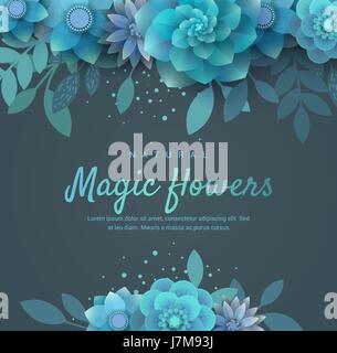 Bright floral arrangement for the invitation. Stock Vector