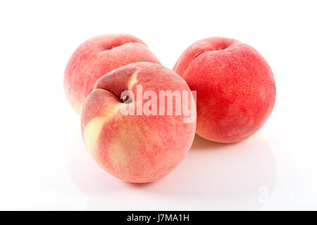 Japan Peaches isolated on white background Stock Photo