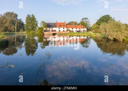 the mill at Hardwater Crossing on the River Nene, Northamptonshire ...