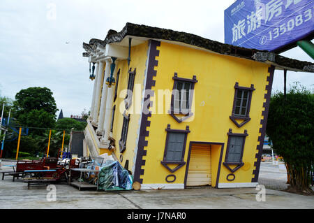 Chongqin, Chongqin, China. 25th May, 2017.  The upside-down house in southwest China's Chongqing, May 25th, 2017. Credit: SIPA Asia/ZUMA Wire/Alamy Live News Stock Photo