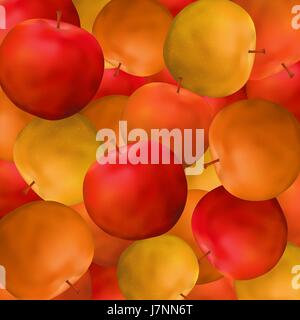 Seamless background, apples Stock Vector