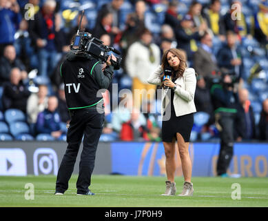 BT Sport television presenter Sarra Elgan Easterby Stock Photo