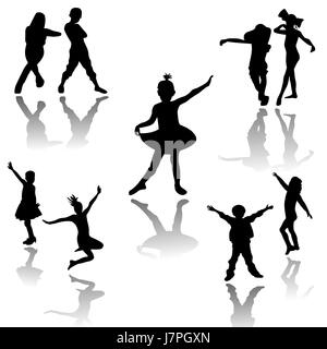 chain active action childhood dancing dance boy lad male youngster maddening Stock Photo