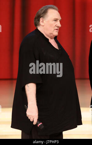 Gerard Depardieu appears on Dancing With The Stars Italia  Featuring: Gerard Depardieu Where: Rome, Italy When: 22 Apr 2017 Credit: IPA/WENN.com  **Only available for publication in UK, USA, Germany, Austria, Switzerland** Stock Photo