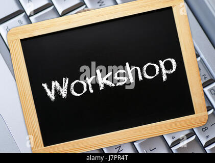 workshop - business communications concept Stock Photo