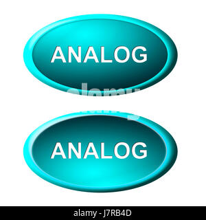 analog button Stock Photo