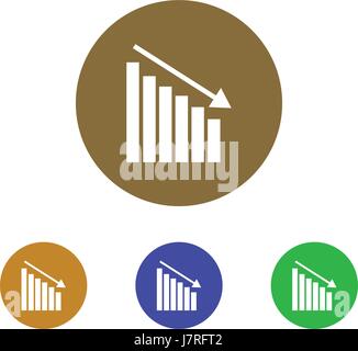 Statistics icon set Stock Vector