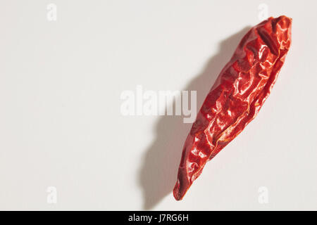 Chinese Dried Red Chile Peppers Stock Photo