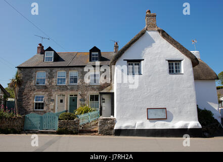 Crantock Village, Cornwall, UK. 25th May, 2017. Views of the village of Crantock. Part of series of photos documenting villages and towns in Cornwall Stock Photo