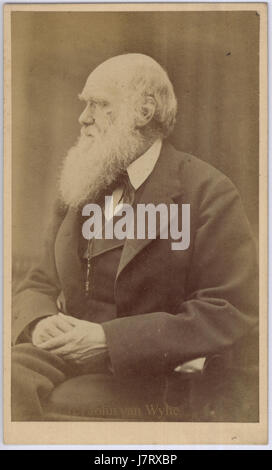 Charles Darwin photograph by Oscar Rejlander, circa 1871 Stock Photo