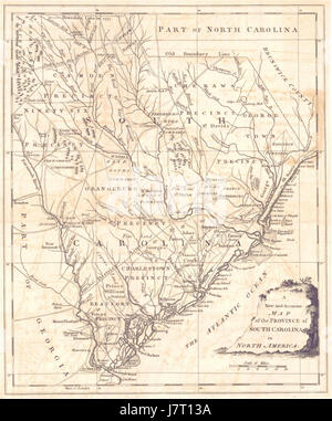 American Revolutionary War Era - This 1779 Map Of South Carolina Provides A Historical View Of The J7t13a
