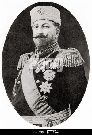 Ferdinand I, 1861 – 1948.  Prince Regent then Tsar of Bulgaria in 1908 on the country's independence from the Ottoman Empire.  He was also an author, botanist, entomologist and philatelist.  From Hutchinson's History of the Nations, published 1915.
