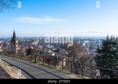 Aerial view of Rivoli from the Castle, Turin, Italy Stock Photo