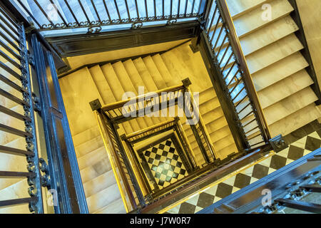 The staircase in the Virginia State Capitol at Richmond, USA Stock Photo