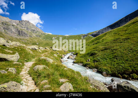 Cretes des Sauvages (peak of the wilds), Ferrand valley, French Alps, Oisans, France, Europe. Stock Photo