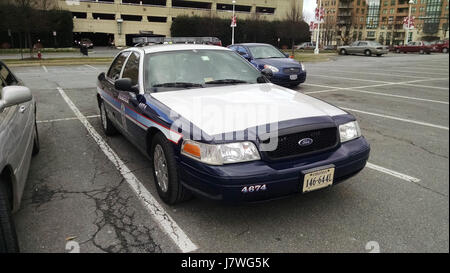 2009 Ford Crown Victoria Police Interceptor at Reston Town Center Stock Photo