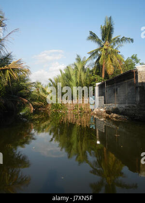 09926 Malolos River Districts City Nipa trees Bulacan Landmarks  07 Stock Photo