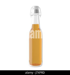 glass bottle mockup Stock Photo