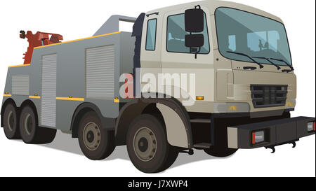 realistic big Wrecker Stock Photo