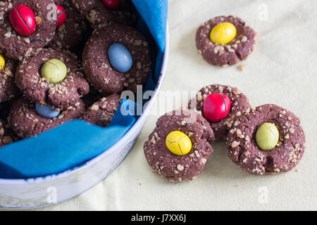 easter nest cookies Stock Photo
