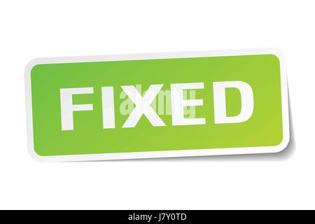 fixed square sticker on white Stock Vector Image & Art - Alamy