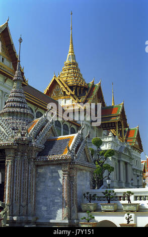 Phra Thinang Chakri Maha Prasat in the Grand Palace complex, Bangkok, Thailand Stock Photo