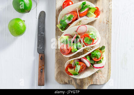 Mexican tacos as a snack for a party