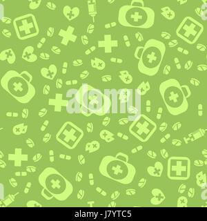 Medical Icons Seamless Pattern Stock Vector