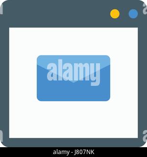 browser email Stock Vector