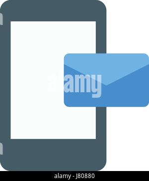 mobile email Stock Vector